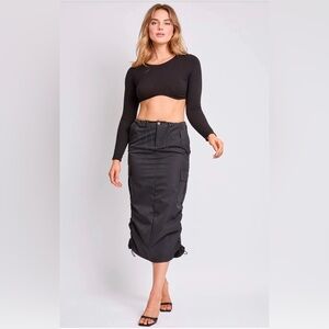 Women's Midi Cargo Parachute Skirt Sz 11